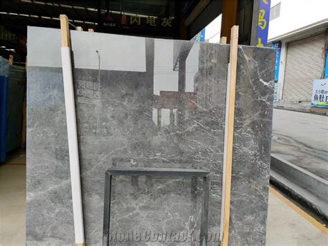 Hermes Grey Marble Slabs Emperador Fume Ash Stone Floor Use From China