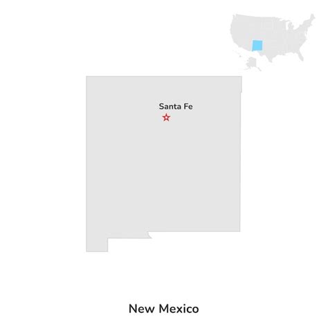 Premium Vector Us American State Of New Mexico Usa State Of New Mexico County Map Outline On