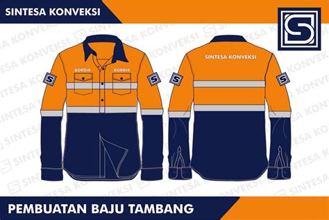 Baju Tambang Safety Desain Custom Profesional Terpercaya