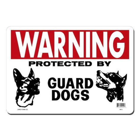 Warning Guard Dog Sign