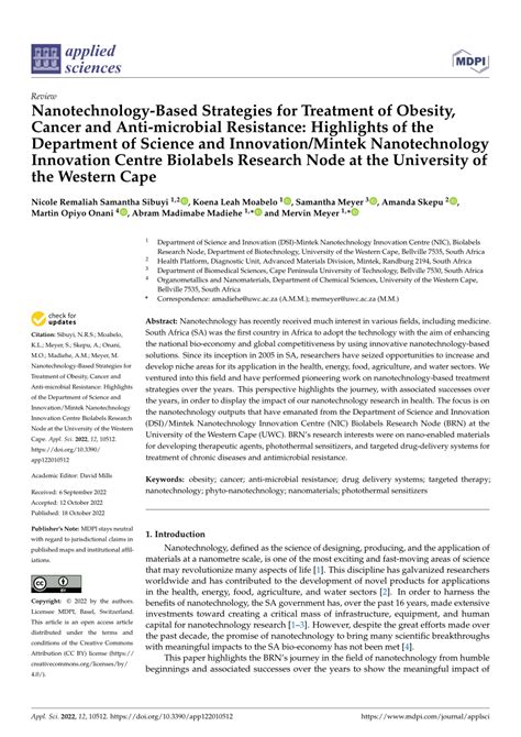 Pdf Nanotechnology Based Strategies For Treatment Of Obesity Cancer