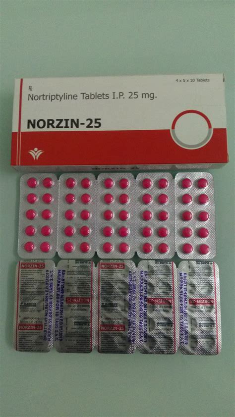 Norzin Allopathic Nortriptyline Ip Tablet 25 Mg Grade Standard Medicine Grade Packaging Type