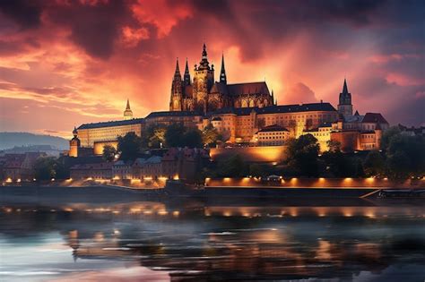 Premium Ai Image Castle Majesty Prague Castle Prask Hrad In Czech