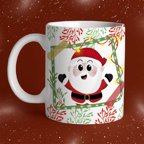 Caneca Feliz Natal Papai Noel Elo Produtos Especiais