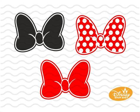 Svg Dxf Png Minnie Mouse Bow Clipart Layared Minnie Mouse Etsy