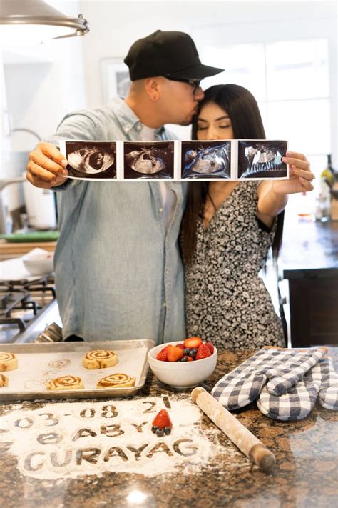 Theres A Bun In The Oven Baby Announcement Photoshoot Pregnancy