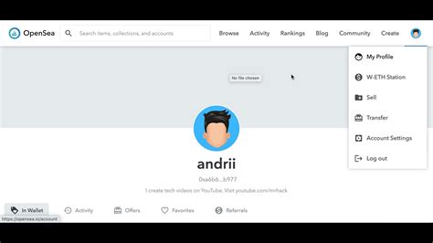 How To Change Profile Banner In Opensea Youtube