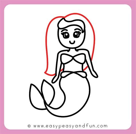 How To Draw A Mermaid Step By Step Drawing Guide Mermaid Painting