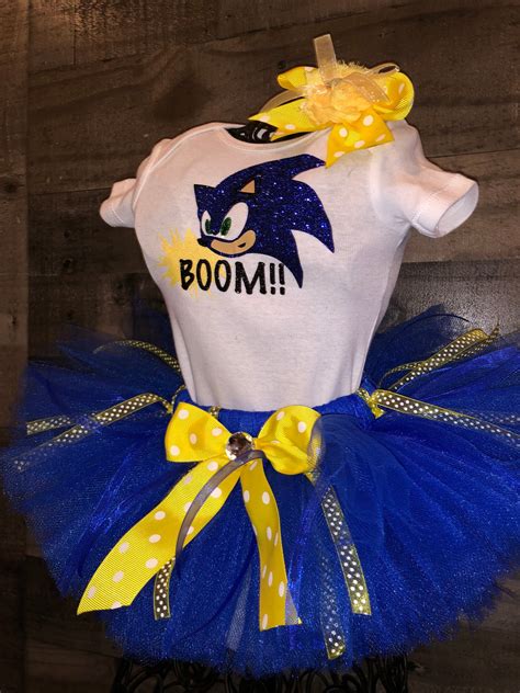 Inspired Sonic Outfit Costume Tutu Dress Set Etsy