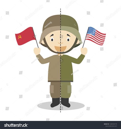 Cold War Soldiers Cartoon Character Vector Stock Vector (Royalty Free ...