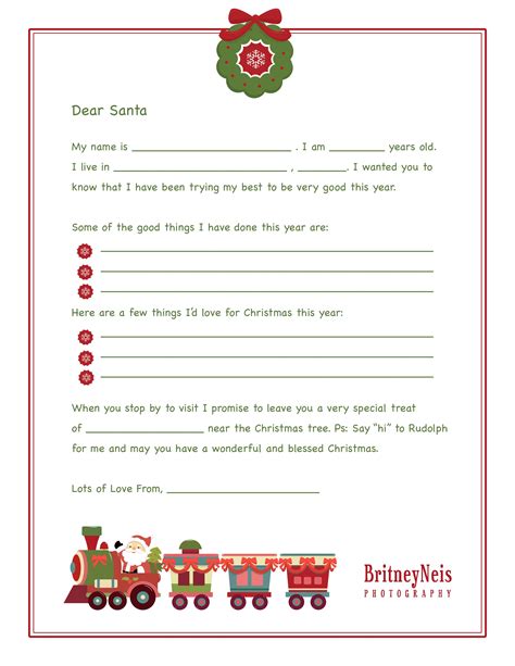 FREE Printable Dear Santa Letter :) | Dear santa letter, Christmas ...