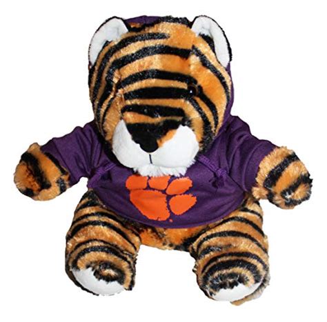 Mascot Factory Clemson Tiger 9 Inch Tall Tiger With Purple Hoodie