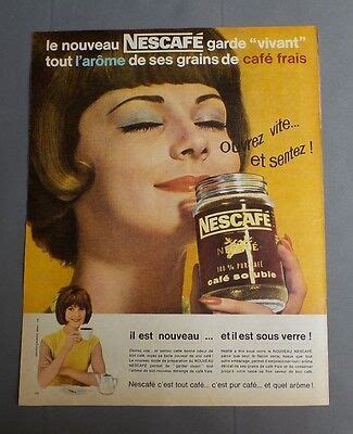 Pub Publicite Ancienne Advert Clipping Nescaf Garde Vivant