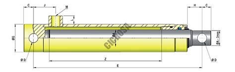 Cilindros Hidr Ulicos Est Ndar De Simple Efecto Serie Cicrosa