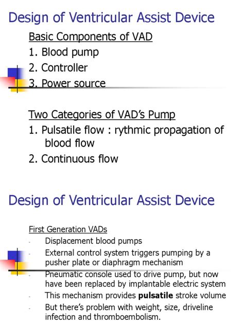 vad design  pump mechanical engineering