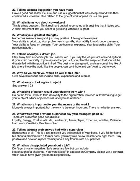 Interview Questions And Answers Sample 50 Common Interview Q