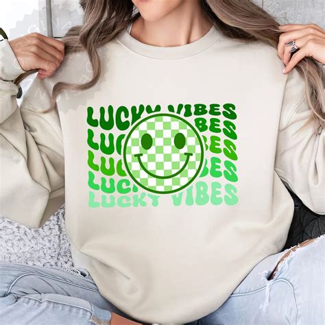 Lucky Vibes Groovy Svg For Cricut Png Sublimation Printing Retro