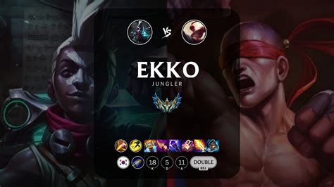 Ekko Jungle Vs Lee Sin Kr Challenger Patch Youtube