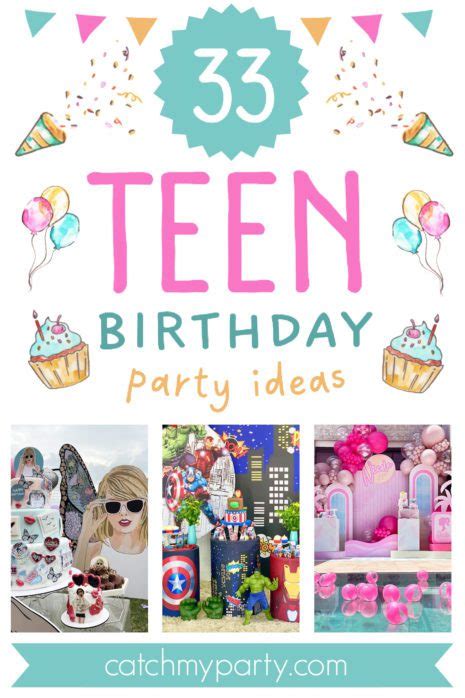 33 Trending Teen Birthday Party Ideas 2025 Catch My Party