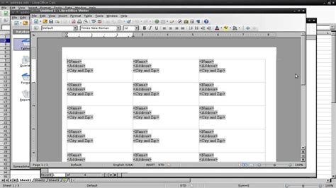 Printing Address Labels In Libreoffice Youtube With Openoffice Label