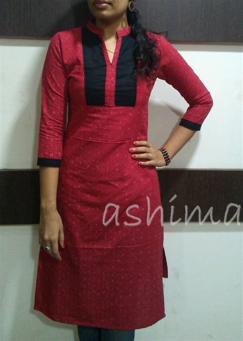 Code Ikkat Cotton Kurta Price Inr Kurta Patterns