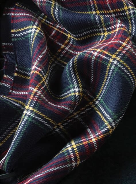 Wool Black Watch Tartan Scarf - The Ben Silver Collection