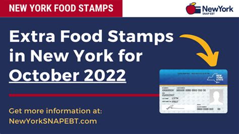 Extra Food Stamps For New York October 2022 Ny Snap Ebt