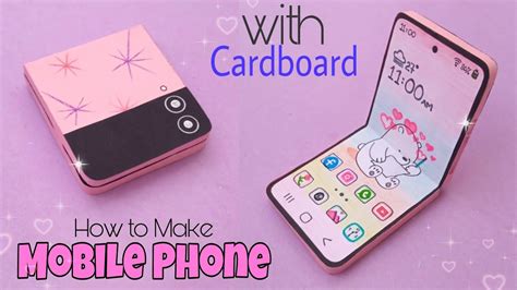 How To Make Folding Mobile Phone With Cardboard And Paper DIY Paper