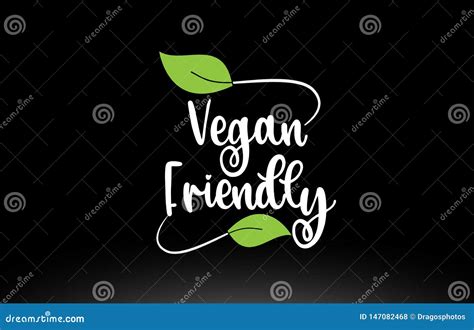 Go Vegan Friendly Symbol Typography Eco Vector Logo Vegan Badge