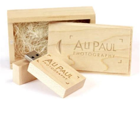 Custom Logo Maple Wooden Wood Usb Box Usb 20 Memory Flash Stick Pen Drive 2gb In Usb Flash