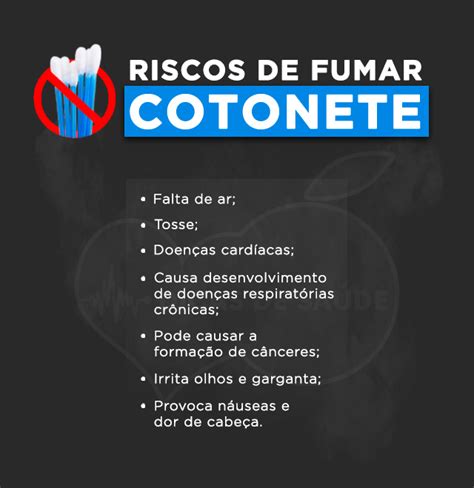 Fumar cotonete pode matar entenda os riscos e as recomendações