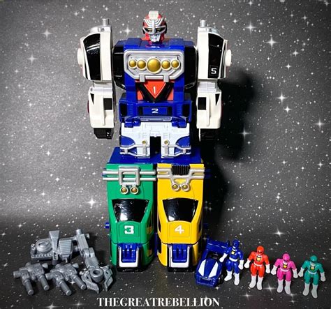 Power Rangers Turbo Megazord Micro Playset Mini Figures 1997 - Etsy