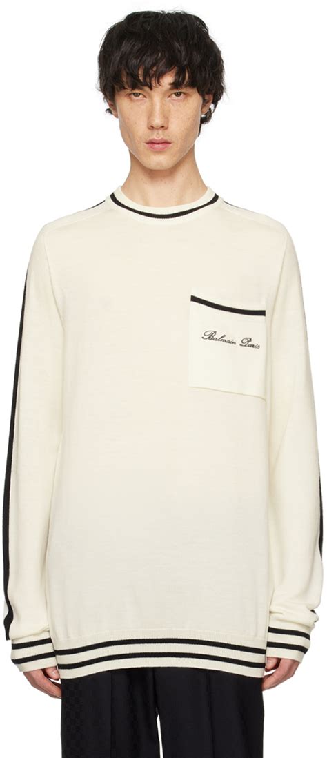 Off White Signature Sweater By Balmain On Sale