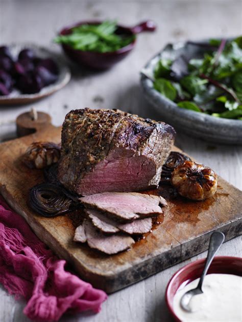 Beef Topside Roast With Beetroot And Green Beans Recipe Australian Beef Recipes Cooking