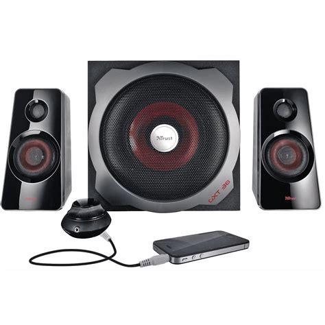 Trust 2 1 Speaker System Wired Black Jarir Bookstore KSA