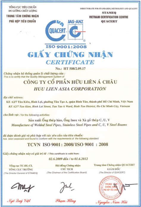 Tư Vấn Chứng Nhận Iso 9001 Tại Hồ Chí Minh