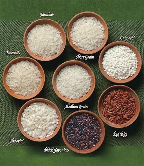 identifying  types  rice food pinterest