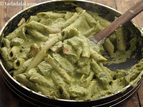 पेने पेस्तो पास्ता रेसिपी जैन वेजिटेबल पेस्तो पास्ता Penne Pesto Pasta With Vegetables In