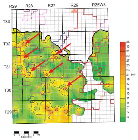 Isopach Contour Map Of The Soil Breccia Karst Paleosol Facies