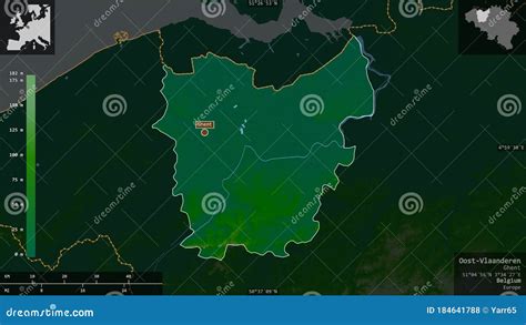 Oost Vlaanderen Belgium Composition Physical Stock Illustration