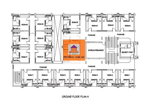 Hostel Building Plan Drawing - Infoupdate.org