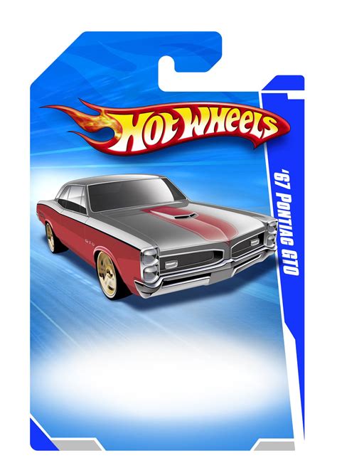 Hot Wheels Template Pontiac Gto Hot Wheels Hot Wheels Birthday Card