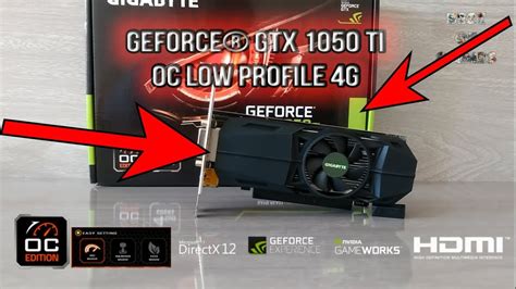 GTX 1050 Ti OC Low Profile 4G YouTube