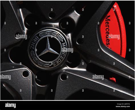 A Closeup Of Mercedes Benz Alloy Wheel And Caliper Stock Photo Alamy