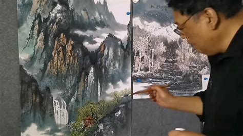 Ink Wash Painting Of Landscape Youtube