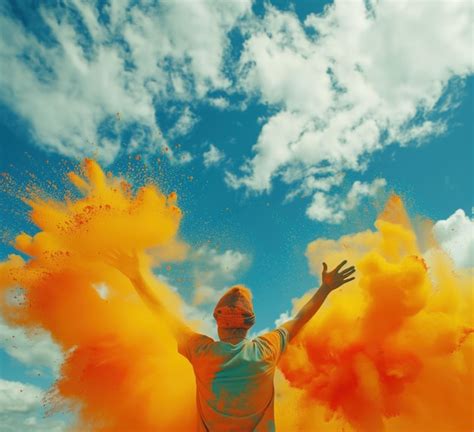 Premium Photo | Colorful rainbow indian people celebrate holi festival