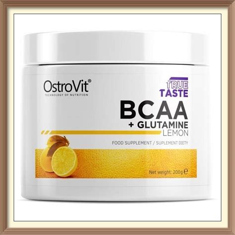 Supliment Alimentar OstroVit BCAA GLUTAMINE Powder Lemon 200 Gr