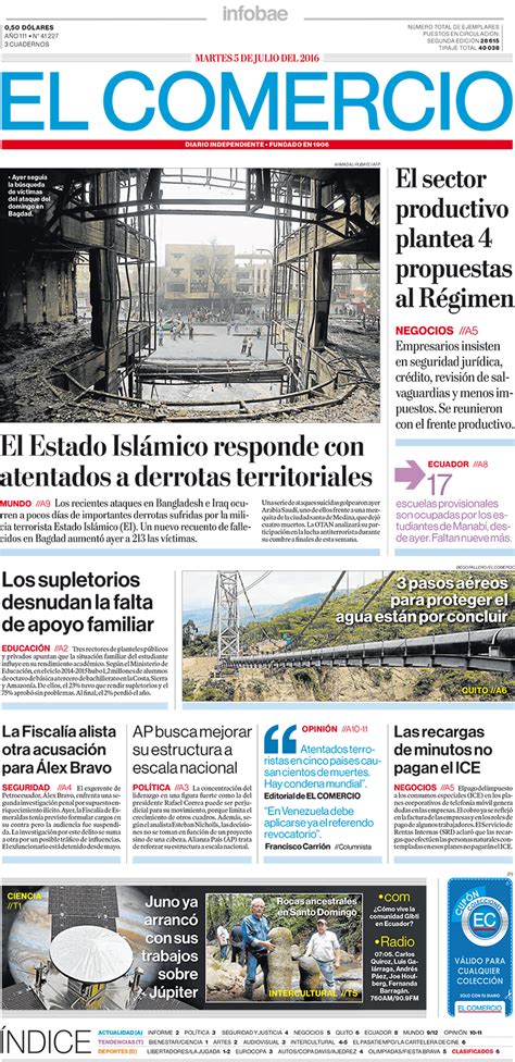 El Comercio Ecuador Martes 5 De Julio De 2016 Infobae