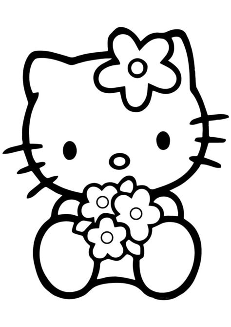 Omalovánka Omalovánka Hello Kitty K Vytisknutí Zdarma