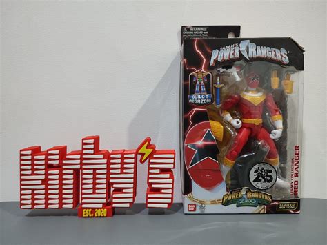 Power Rangers ZEO Legacy Collection Build A Megazord Red Ranger Action